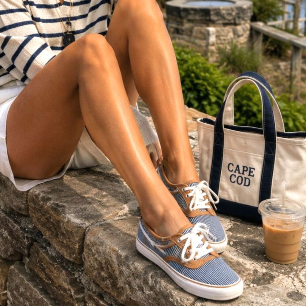 Keds Nautical Stripe Sneakers, Coastal Grandma Preppy Summer Travel 6.5